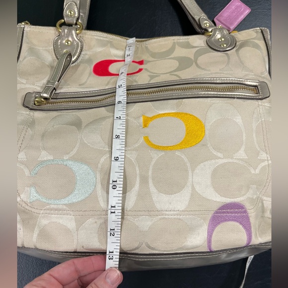 Coach Poppy “Pop-C” Graffiti Glam tote - Picture 9 of 13